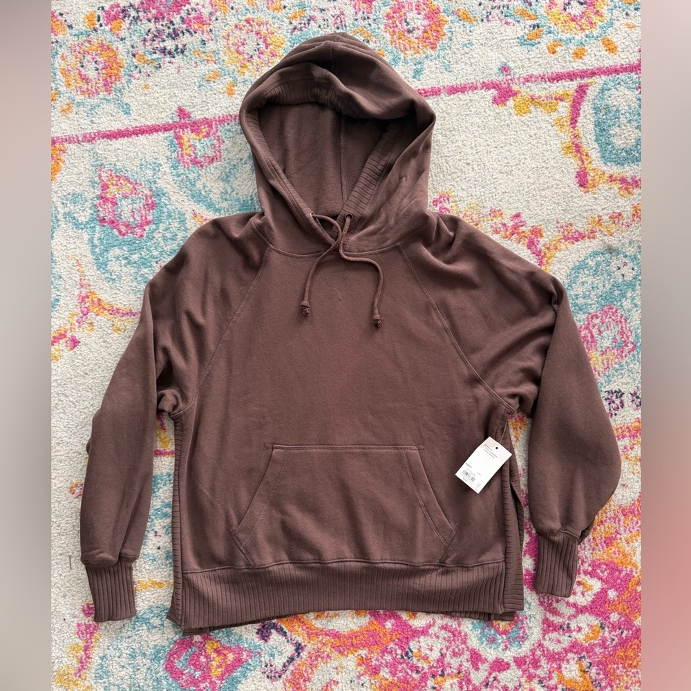 SO Brown Hooded Pullover Sweatshirt